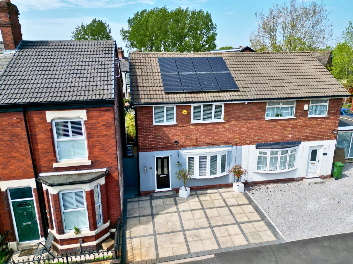 Situated on the ever-popular Lodge Lane in Hyde, this exceptional three-bedroom semi-detached home