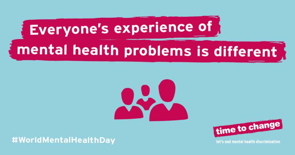 We're showing our support and drawing awareness to Mental Health on World Mental Health Day
