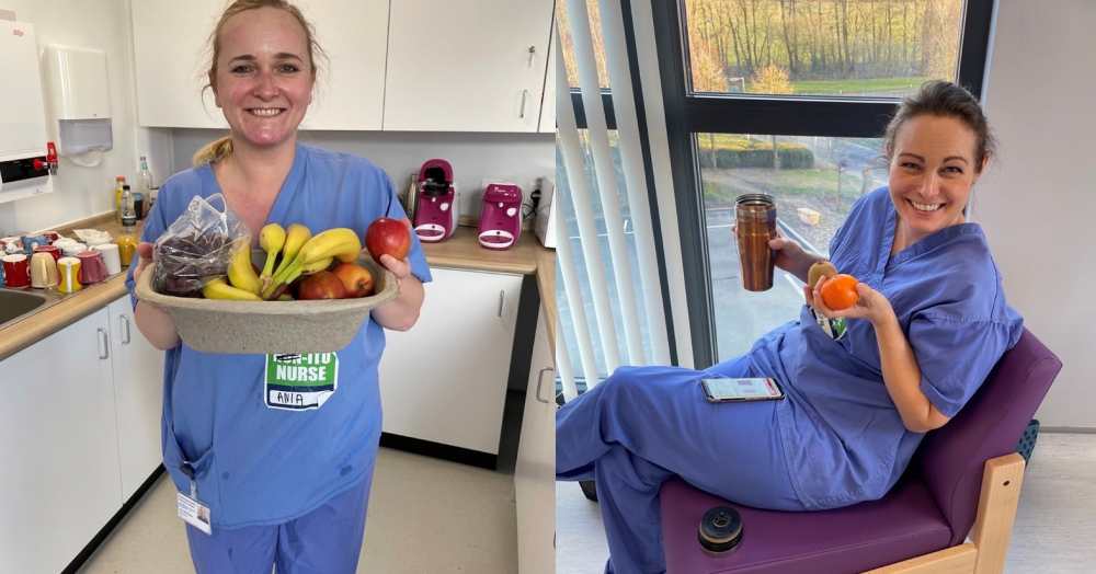 Smiling Faces Enjoying our Fresh Fruit Donation at The Norfolk & Norwich Critical Care Unit Smiling Faces Enjoying our Fresh Fruit Donation at The Norfolk & Norwich Critical Care Unit