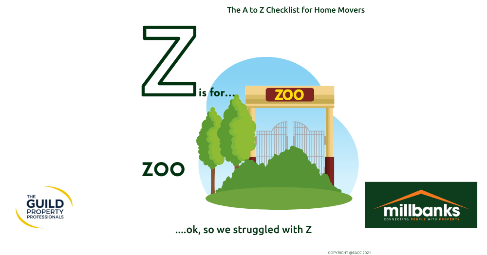 The last letter in our A to Z Change of address checklist for home movers which is the letter Z The last letter in our A to Z Change of address checklist for home movers which is the letter Z