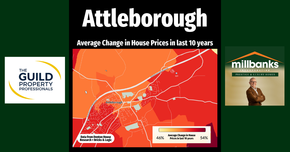 ORANGE HEAT MAP – House price Growth in Last 10 Years