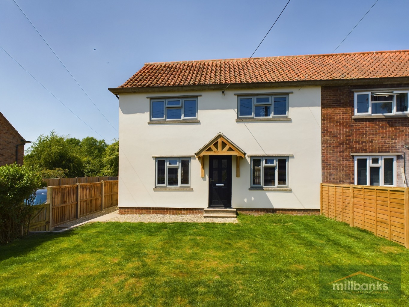 A refurbished and modernised ex local authority semi detached house providing 3 storey accommodation property first image
